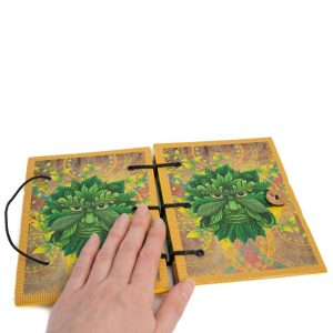 Spiritueel Notitieboekje De Groene Man Keltisch (18 x 13 cm) - Handgemaakt