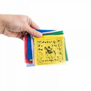 Gebedsvlaggen koord Tibetaans met 10 Vlaggen - 130 cm lang