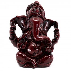 Ganesha Beeld Donkerrood (9 cm)
