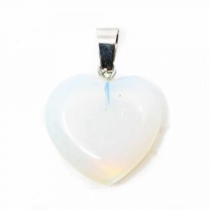 Hartvormige Edelstenen Hanger Opaliet (20 mm)