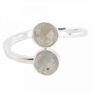 Edelsteen Ring Labradoriet - 925 Zilver
