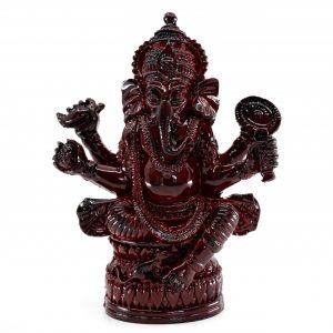 Ganesha Beeld Donkerrood (12 cm)