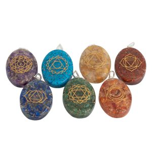 Orgonite Hanger Chakra Set van 7