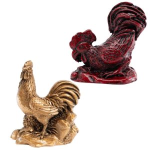 Feng Shui Chinese Dierenriem Haan Beeldjes Set - Bundel