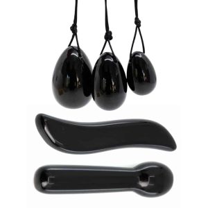 Luxe Obsidiaan Yoni Set voor Zelfliefde - Bundel