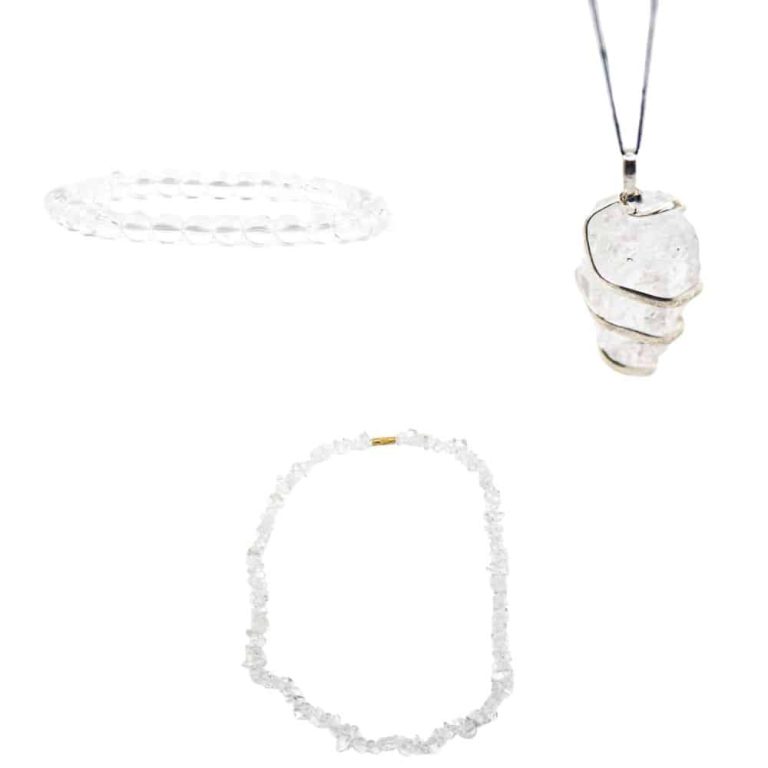 Bergkristal Sieraden Set - Bundel