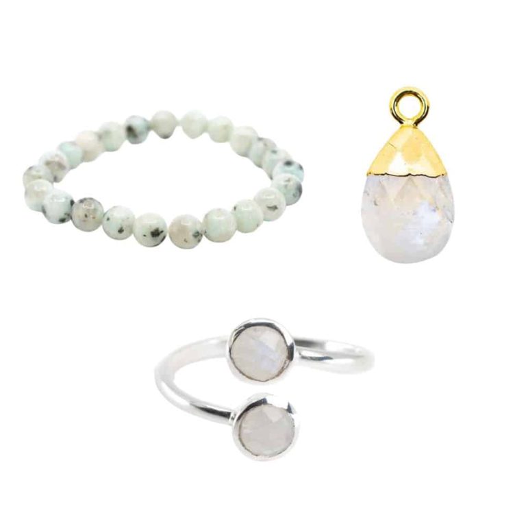 Maansteen Sieraden Set - Bundel