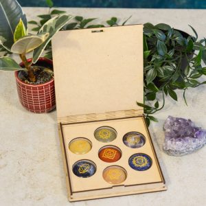 Chakra Edelstenen in Opbergdoos